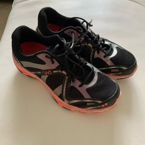Ryka Black and Pink Athletic Shoes with Mesh Overlays